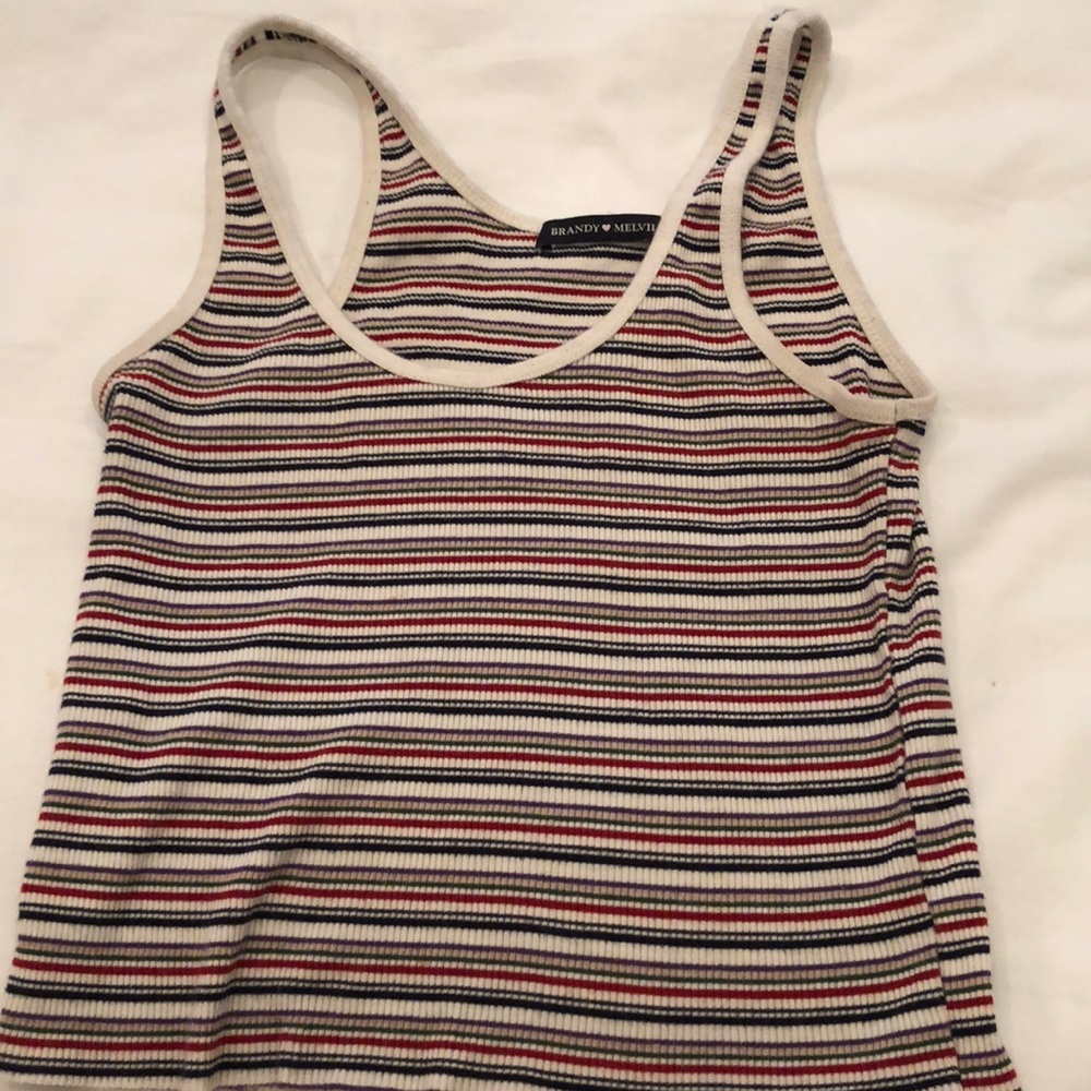 rare brandy melville striped tank!